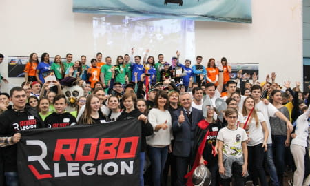 Президент КРТПП відзначила переможців відбіркового турніру з робототехніки