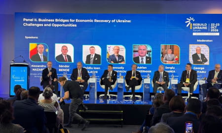 ТПП України представила український бізнес на міжнародній конференції Rebuilding Ukraine 2026 у Бухаресті