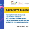 «Барометр Бізнесу» від Торгово-промислової палати України:  бізнес проявляє стійкість в умовах економічних викликів та загроз безпеці
