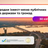 Міжнародне інвест-меню публічних активів держави та громад